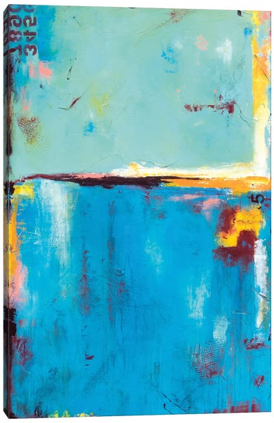 Matchbox Blue 55 Canvas Art Print - Similar to Mark Rothko