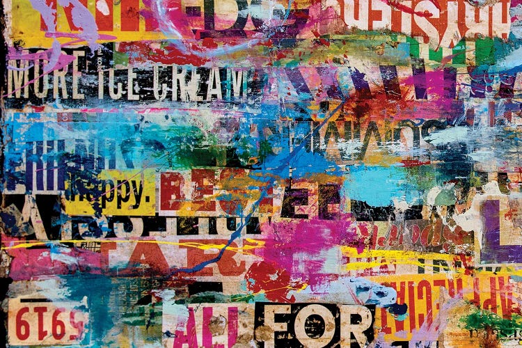 Metromix Luv I by Erin Ashley wall art