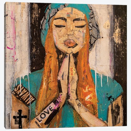 Praying For A Love Canvas Print #ERI385} by Erin Ashley Canvas Artwork
