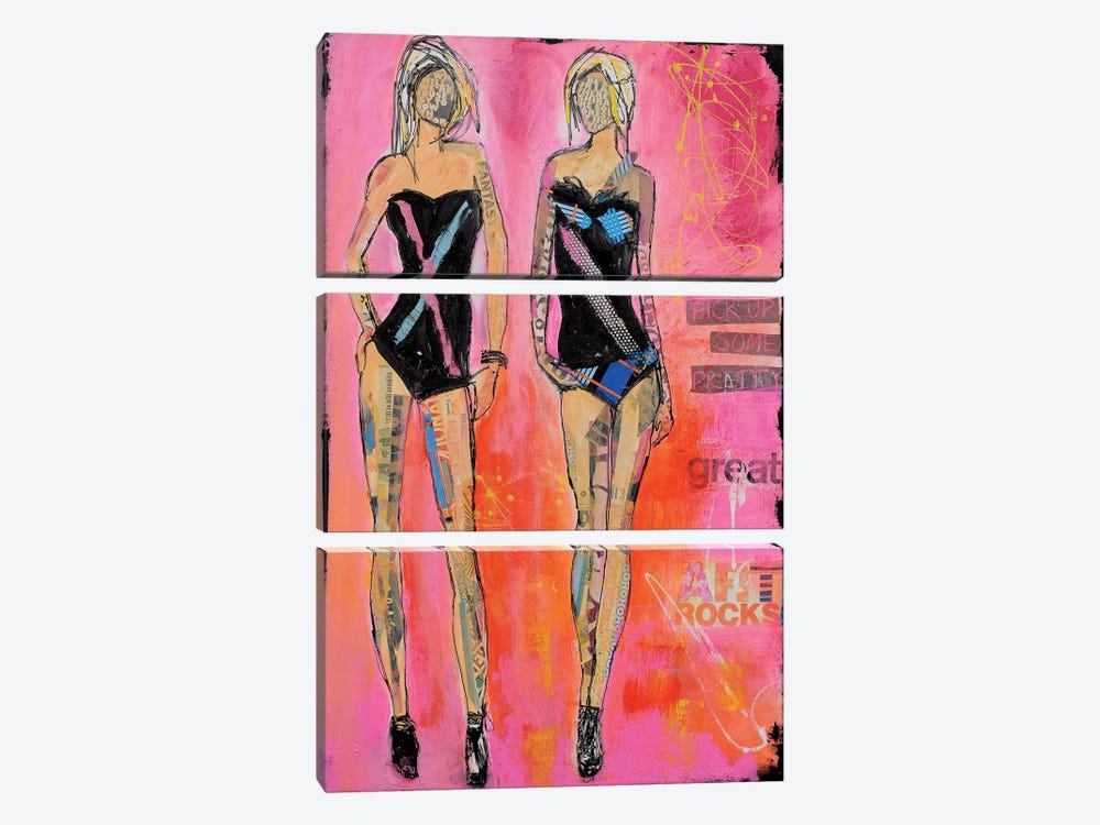 West End Girls by Erin Ashley 3-piece Canvas Artwork