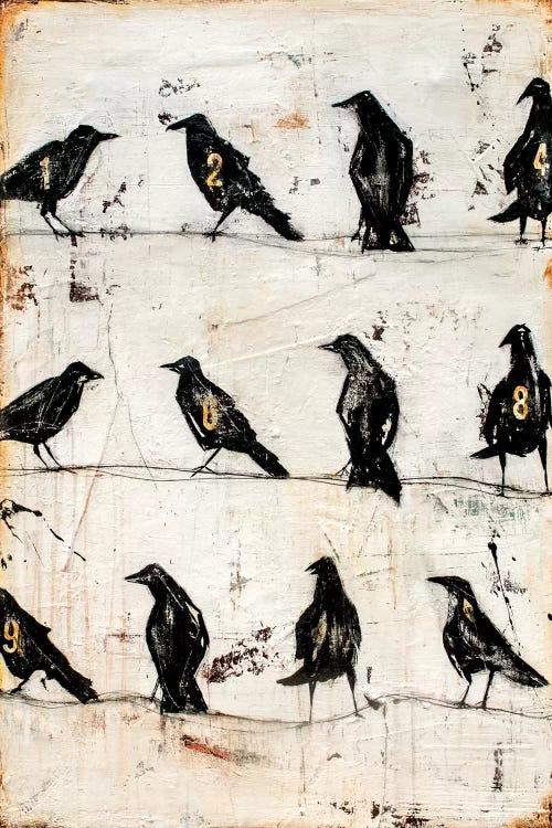 Crows On The Line by Erin Ashley wall art