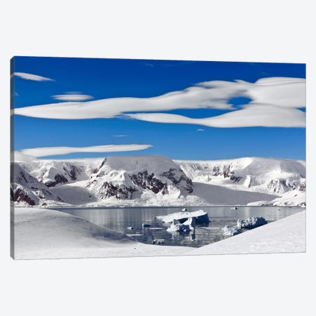 Snow-Covered Mountains Along Coast, Antarctica Canvas Print #ERK1} by Erik Joosten Canvas Art
