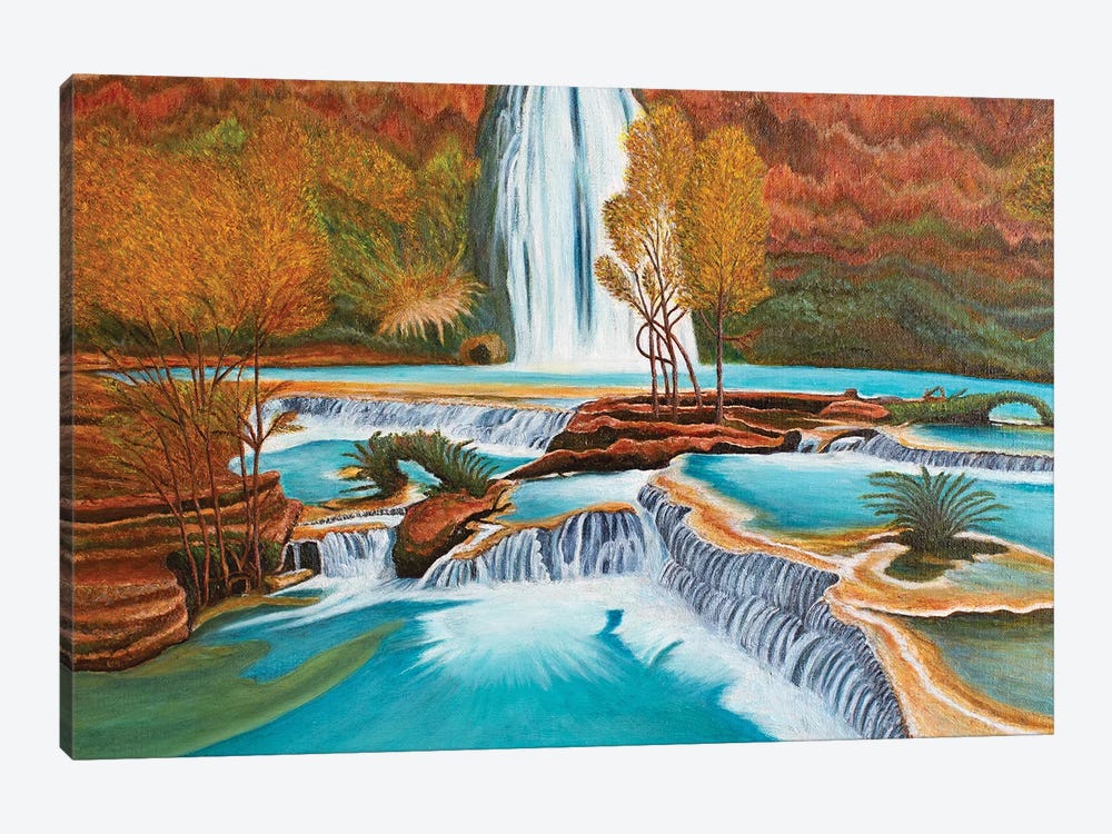 Havasu Waterfall by Evgeniya Roslik 1-piece Canvas Artwork