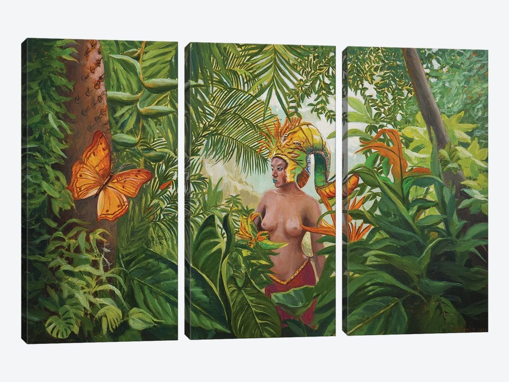 Jungles by Evgeniya Roslik 3-piece Canvas Print