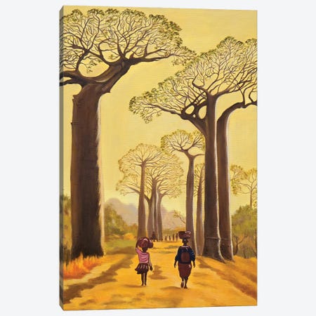 Baobabs Canvas Print #ERL39} by Evgeniya Roslik Canvas Art