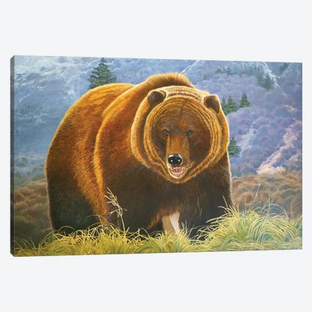 Brown Bear Canvas Print #ERL40} by Evgeniya Roslik Canvas Print
