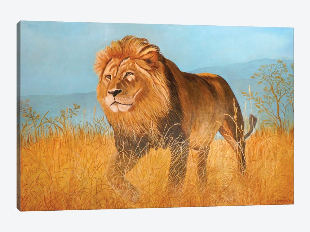 Lion by Evgeniya Roslik 1-piece Canvas Print