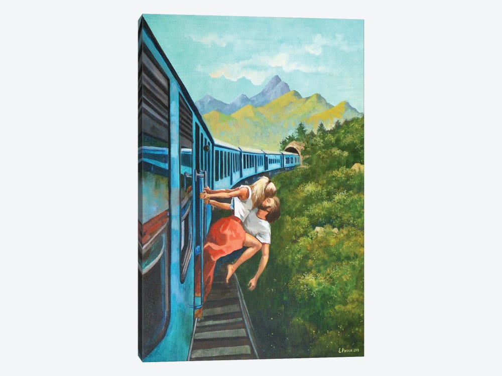 Love Train by Evgeniya Roslik 1-piece Canvas Art