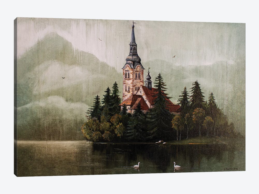 Lake Bled by Evgeniya Roslik 1-piece Canvas Art Print