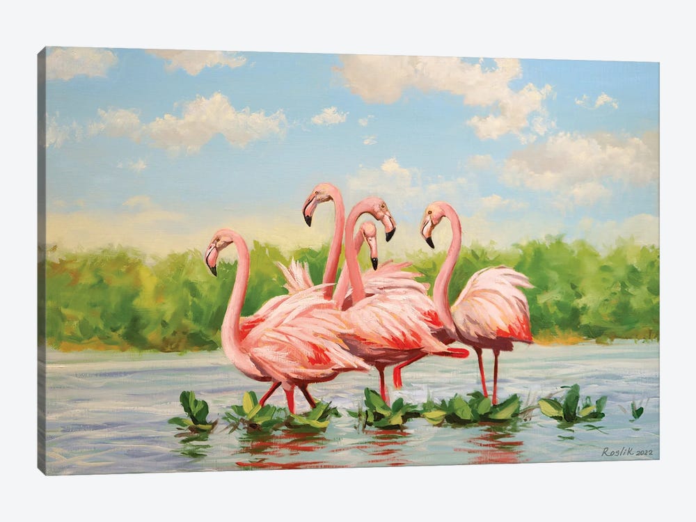 Flamingos by Evgeniya Roslik 1-piece Art Print