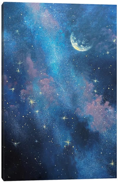 Stars In The Sky Canvas Art Print - Evgeniya Roslik