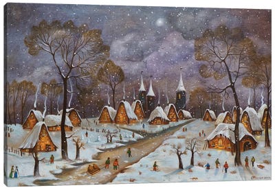 Dutch Village I Canvas Art Print - Evgeniya Roslik