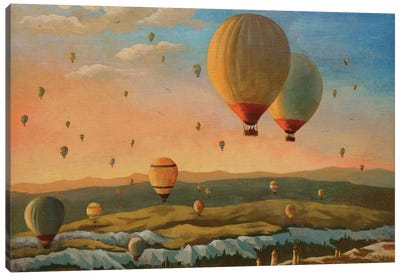 Balloons I Canvas Art Print - Hot Air Balloon Art