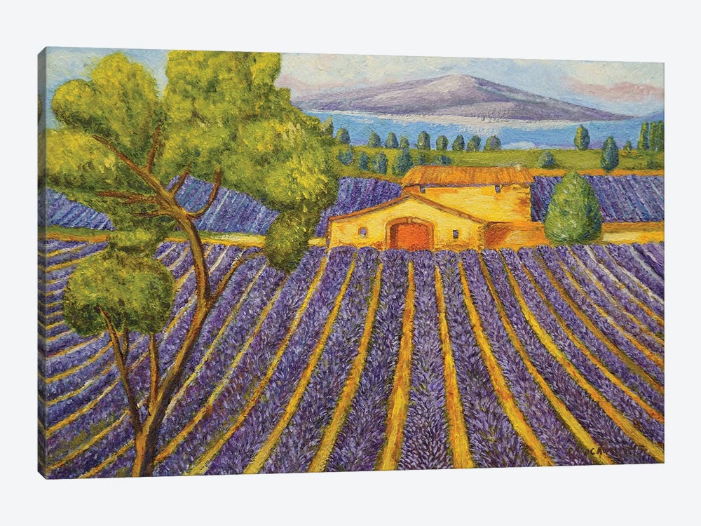 Lavender Field I by Evgeniya Roslik 1-piece Canvas Art Print