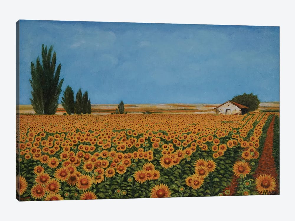 Sunflowers I by Evgeniya Roslik 1-piece Art Print