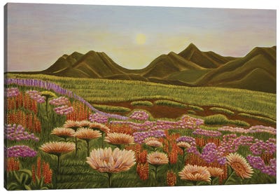 Martian Flowers I Canvas Art Print - Landscapes in Bloom