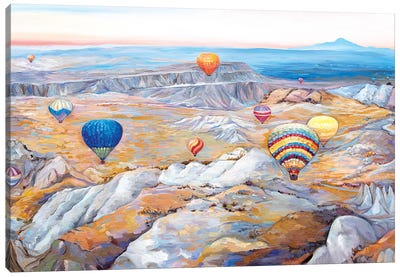 Hot Air Balloons Festival Canvas Art Print - Ekaterina Ermilkina
