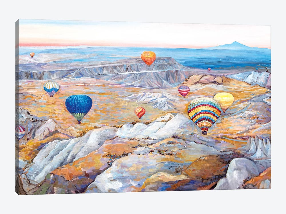 Hot Air Balloons Festival by Ekaterina Ermilkina 1-piece Canvas Artwork