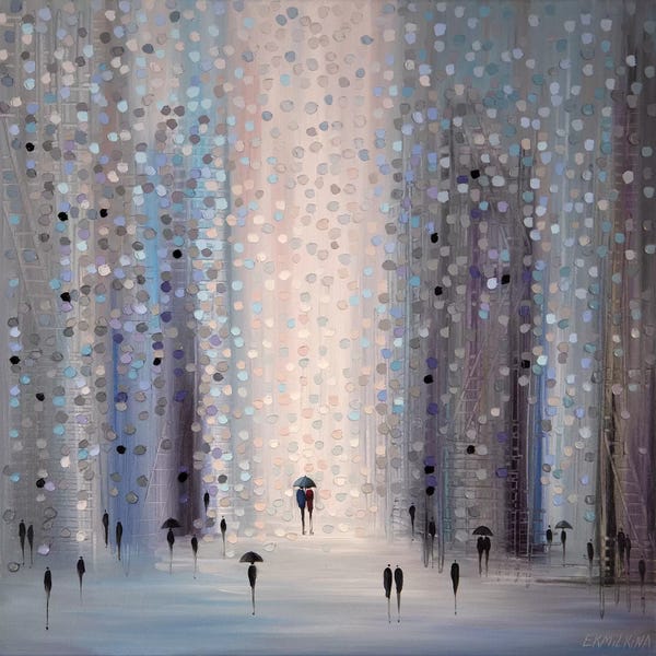 Inspirational Office: Lovers In The Rain by Ekaterina Ermilkina