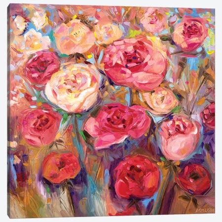 Roses Canvas Print #ERM112} by Ekaterina Ermilkina Canvas Art Print