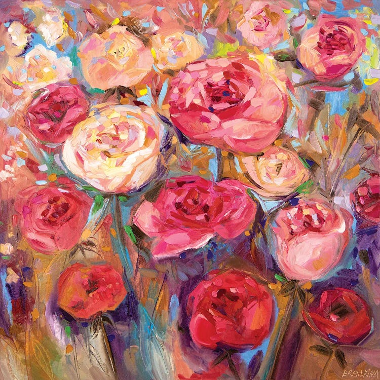 Roses by Ekaterina Ermilkina wall art