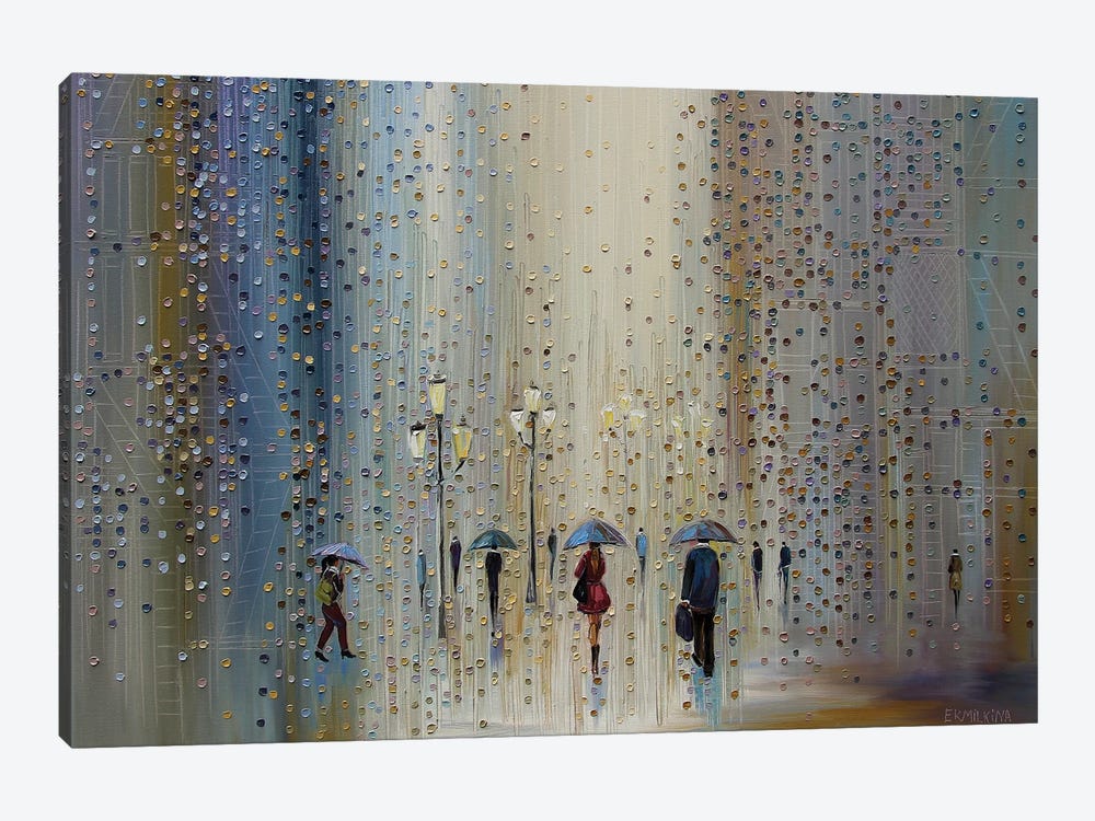 Under A Rainy Sky by Ekaterina Ermilkina 1-piece Canvas Print