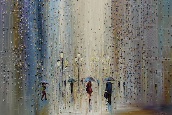 Abstract: Under A Rainy Sky by Ekaterina Ermilkina