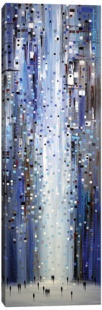 Blue Lights Canvas Art Print - Ekaterina Ermilkina