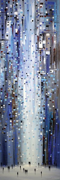 Silhouettes: Blue Lights by Ekaterina Ermilkina