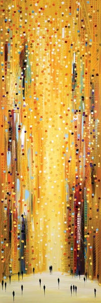 Large Modern Art - Canvas Prints: Golden Sunset by Ekaterina Ermilkina