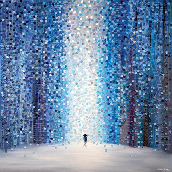 Office: Under Umbrella With You In A Rainy Day by Ekaterina Ermilkina