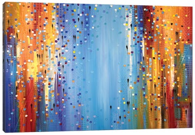 Colors Of The Night Canvas Art Print - Fire & Ice