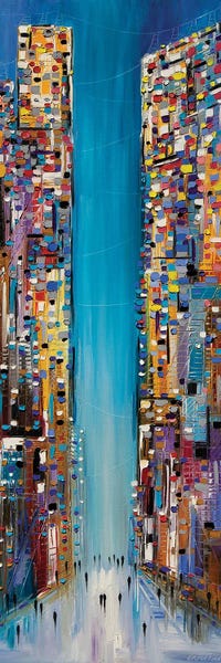 Azure Blue: City Expression by Ekaterina Ermilkina