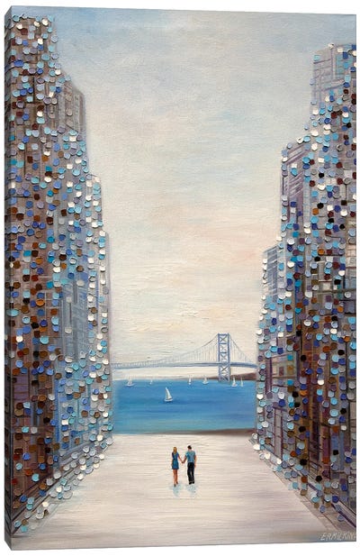 Our Summer Canvas Art Print - Strolls in the City