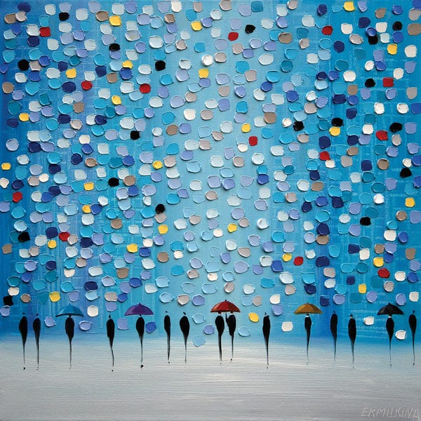 Strolls In The City: Colorful Dots by Ekaterina Ermilkina