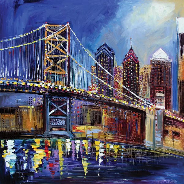 Pennsylvania: Benjamin Franklin Bridge by Ekaterina Ermilkina