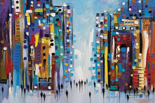 Strolls In The City: City Scene by Ekaterina Ermilkina