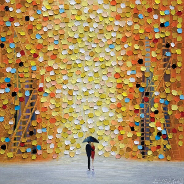 Strolls In The City: Sunset Together by Ekaterina Ermilkina