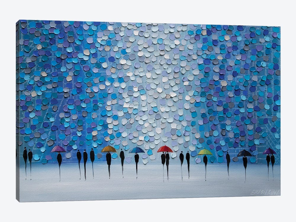 Romantic Umbrellas by Ekaterina Ermilkina 1-piece Canvas Art