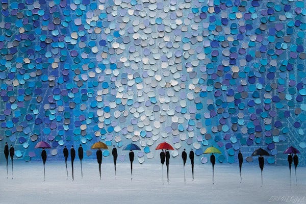 Strolls In The City: Romantic Umbrellas by Ekaterina Ermilkina