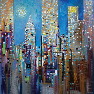 Sun Over The City by Ekaterina Ermilkina canvas print