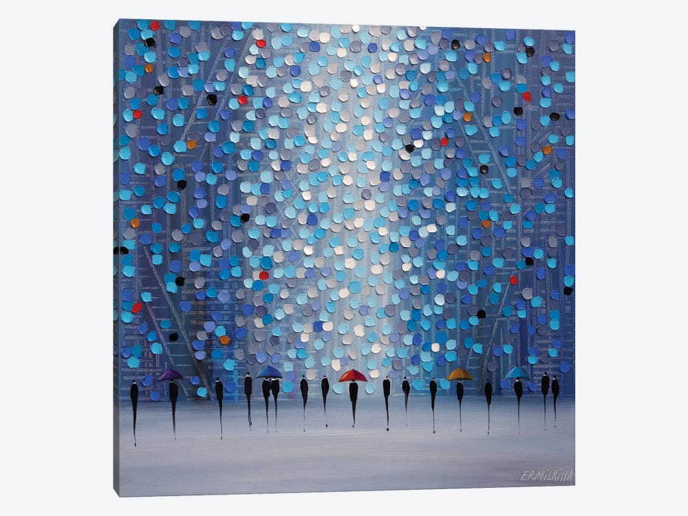 5 Umbrellas by Ekaterina Ermilkina 1-piece Art Print