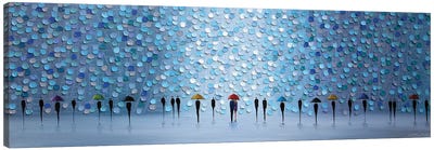 10 Umbrellas Canvas Art Print - Rain Inspired