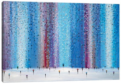 Sparkles Of The Rain Canvas Art Print - Rain Inspired
