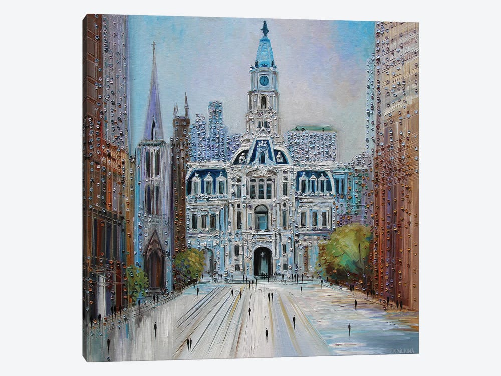 City Hall Philadelphia by Ekaterina Ermilkina 1-piece Canvas Print