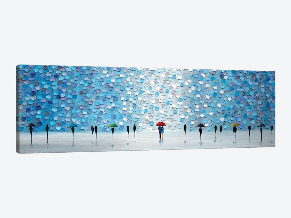 Under The Blue Rain by Ekaterina Ermilkina 1-piece Canvas Artwork