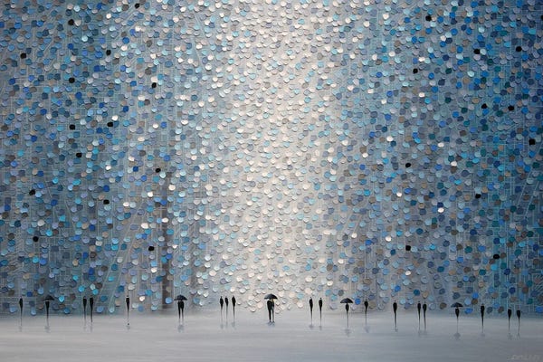 Moody Blue: Moonlight Rain by Ekaterina Ermilkina