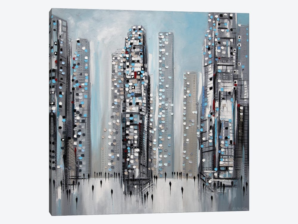 One Day In The City by Ekaterina Ermilkina 1-piece Canvas Artwork