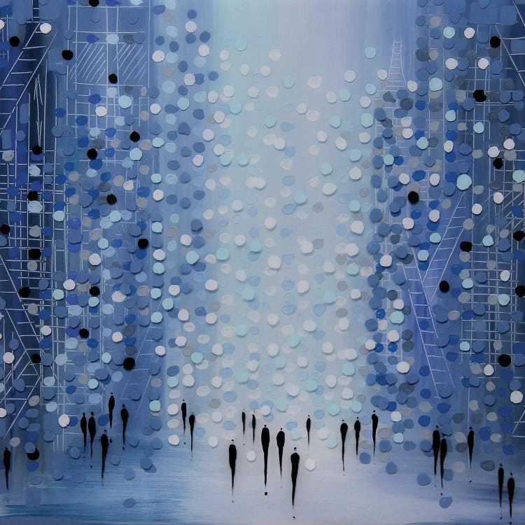 City in Blue by Ekaterina Ermilkina wall art