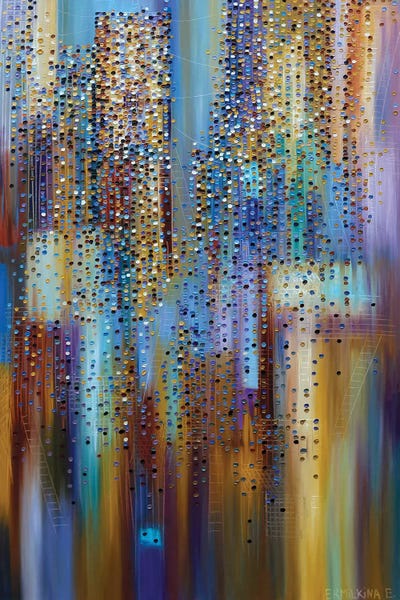 City Lights by Ekaterina Ermilkina canvas print